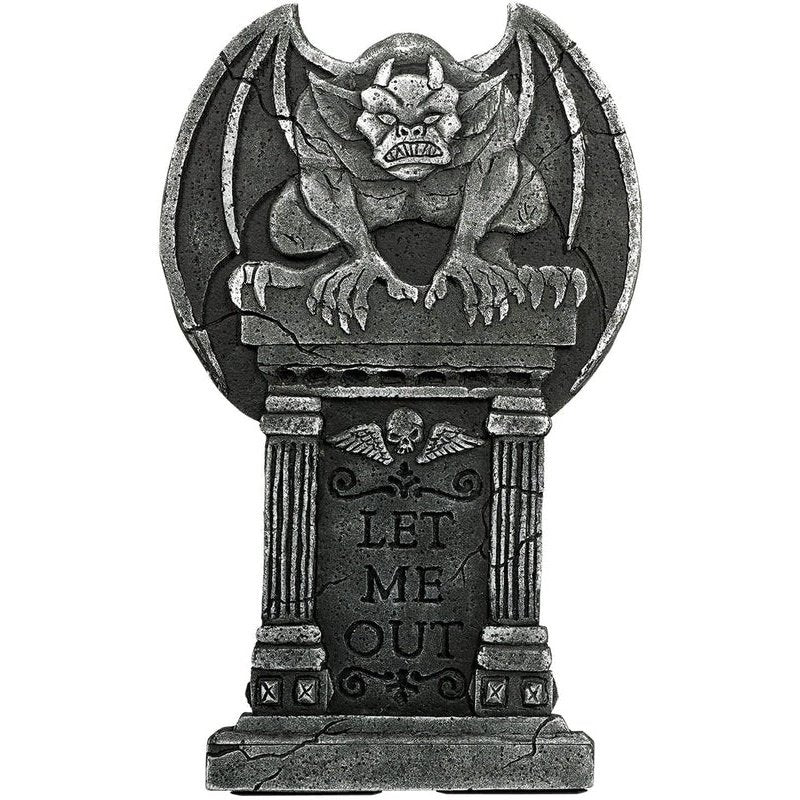 Gargoyle Let Me Out Tombstone - Jokers Costume Mega Store