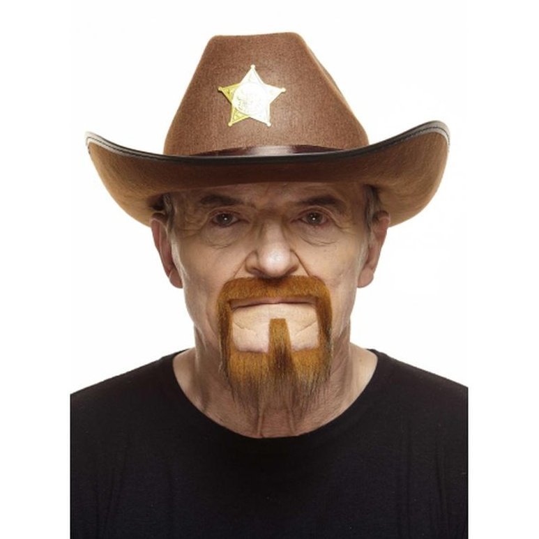 Ginger Captain Beard And Moustache - Jokers Costume Mega Store