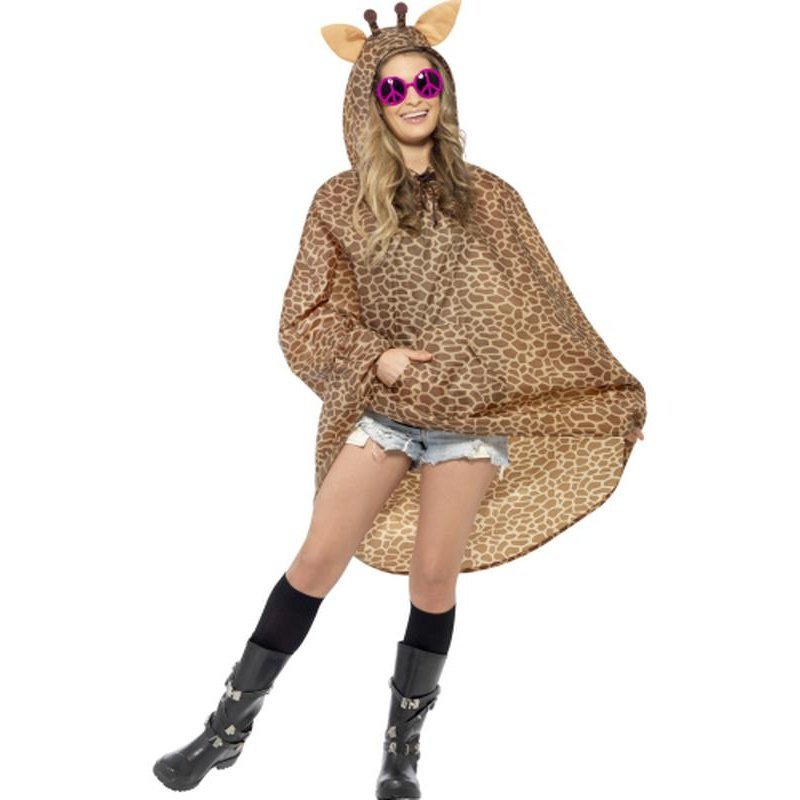 Leopard Party Poncho Adult Leopard Party Poncho Adult