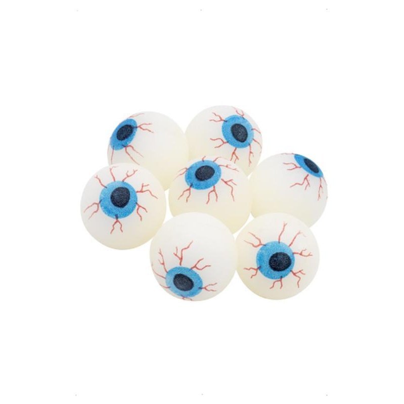 Glow In The Dark Eyeball Powerball, White - Jokers Costume Mega Store