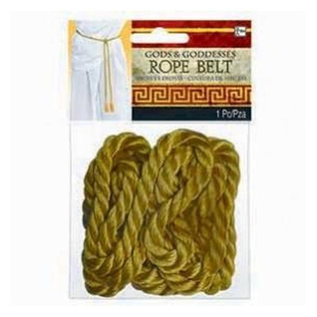 Gods & Goddes Rope Belt Gold - Jokers Costume Mega Store