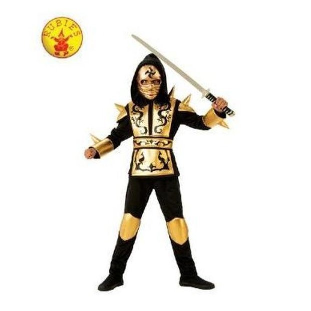 Gold Ninja Costume Size L - Jokers Costume Mega Store