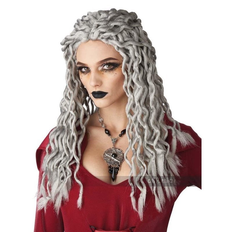 Gray Crinkle Dreads Wig - Jokers Costume Mega Store