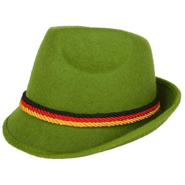 Green Mens Bavarian Oktoberfest Hat - Jokers Costume Mega Store