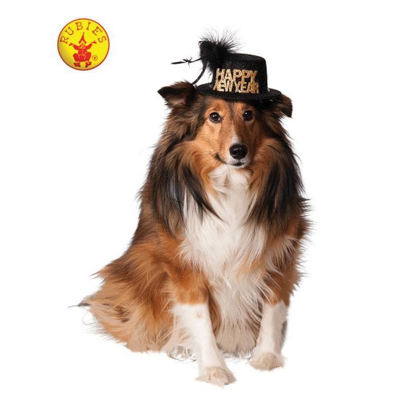 Happy New Year Pet Hat Size S M - Jokers Costume Mega Store