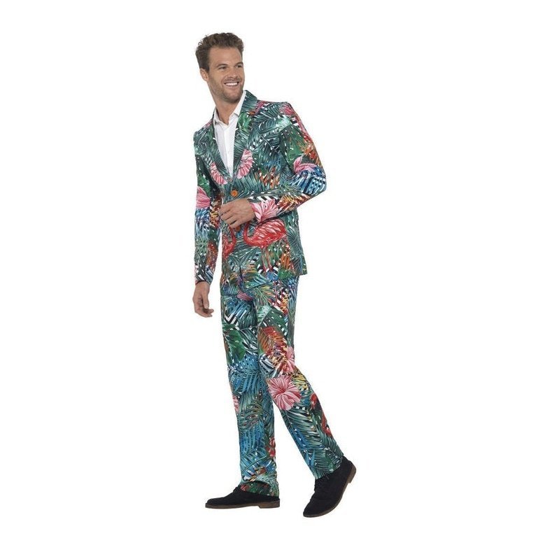 Hawaiian Tropical Flamingo Suit - Jokers Costume Mega Store