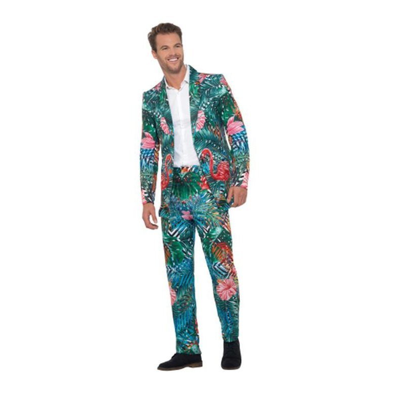 Hawaiian Tropical Flamingo Suit - Jokers Costume Mega Store