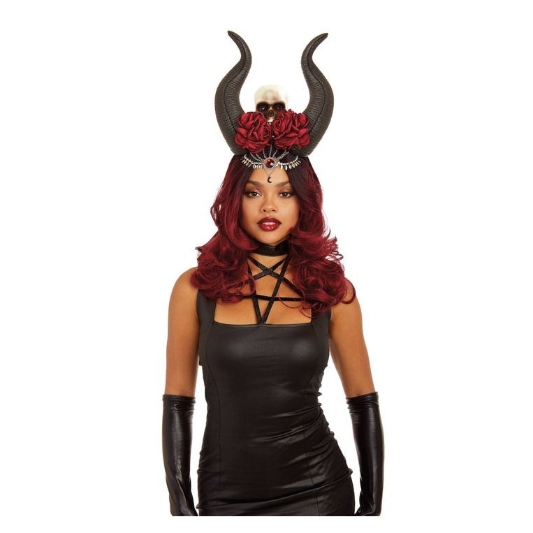 Horn & Skull Costume Headpiece - Jokers Costume Mega Store