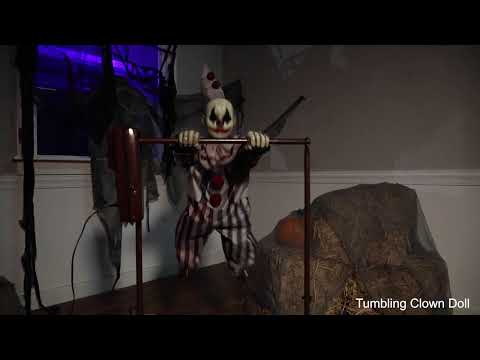 Load video: Tumbling Clown Doll Animated Prop