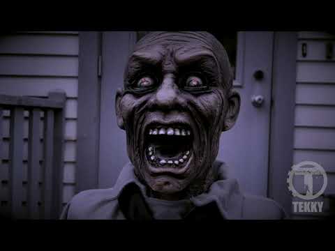 Load video: 36" Twisting Zombie Animated Prop