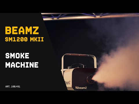 Load video: Beamz S1200 Mk2 Smoke Machine 1200W with Timer