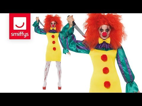 Classic Horror Clown Lady Costume