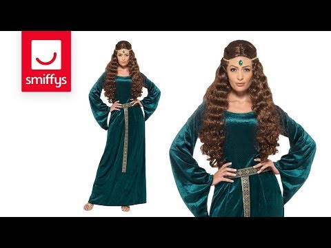 Medieval Maid Costume - Green