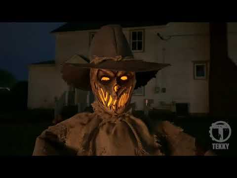 Load video: 6 Foot Inferno Scarecrow Animated Prop