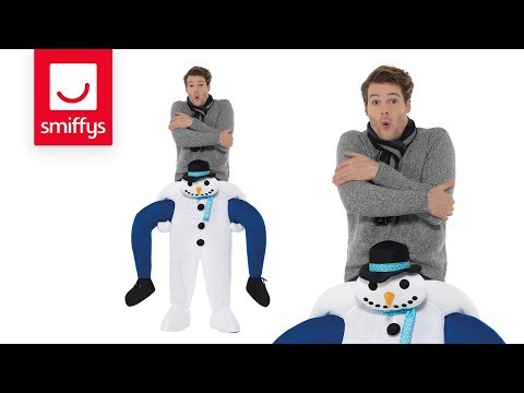 Load video: Piggyback Snowman Costume