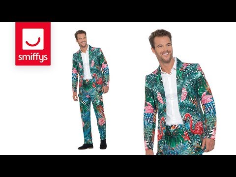 Hawaiian Tropical Flamingo Suit