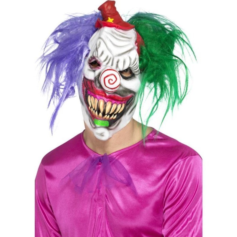 Kolorful Killer Klown Mask - Jokers Costume Mega Store