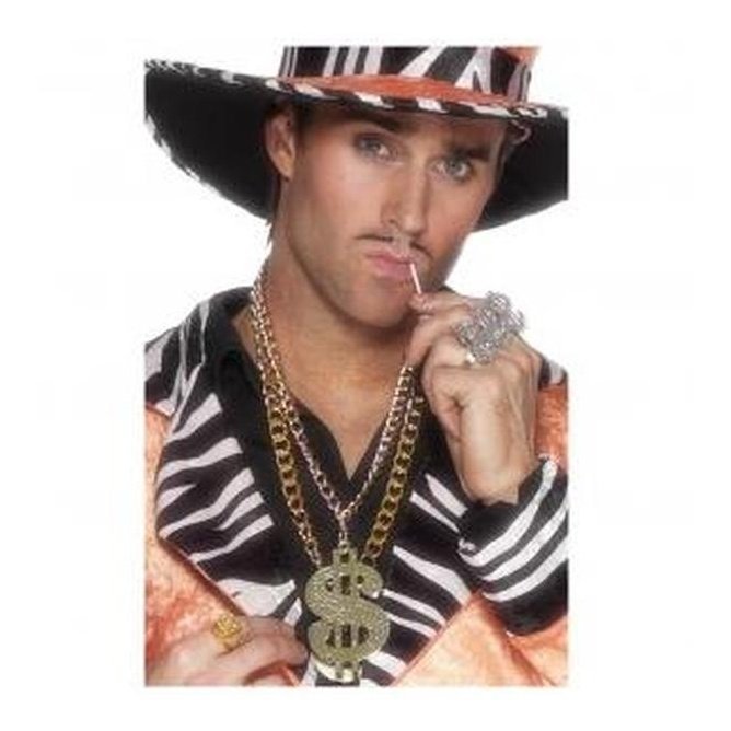 Large Dollar Sign Medallion - Jokers Costume Mega Store