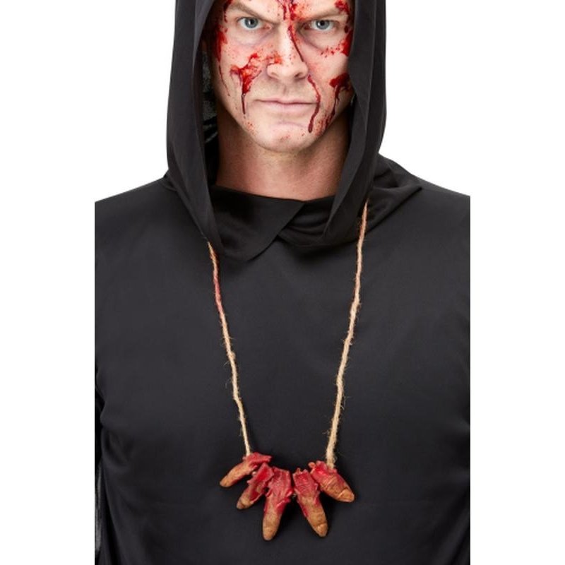 Latex Severed Finger Necklace - Jokers Costume Mega Store