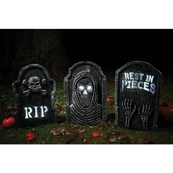 Led Bone Tombstones - Jokers Costume Mega Store