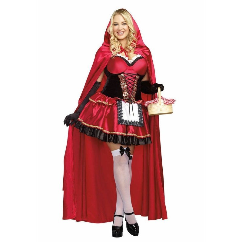Little Red Womens Costume Plus Size - Jokers Costume Mega Store