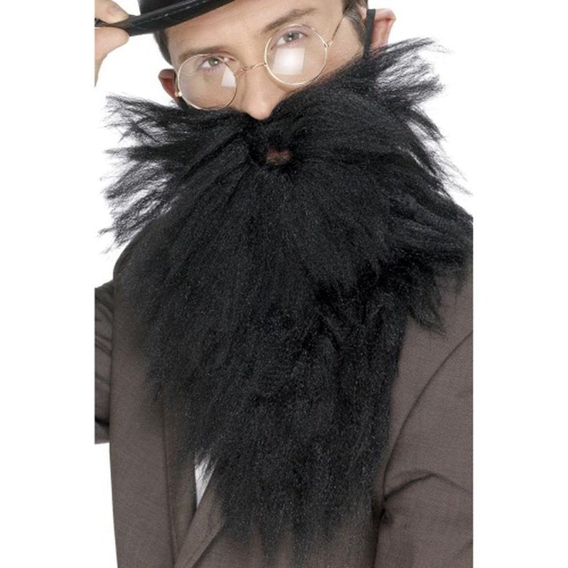 Long Beard & Tash - Black - Jokers Costume Mega Store