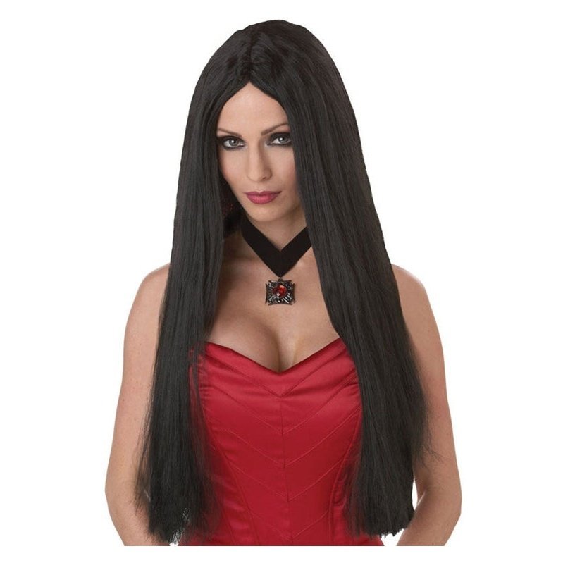 Long black vampire wig best sale