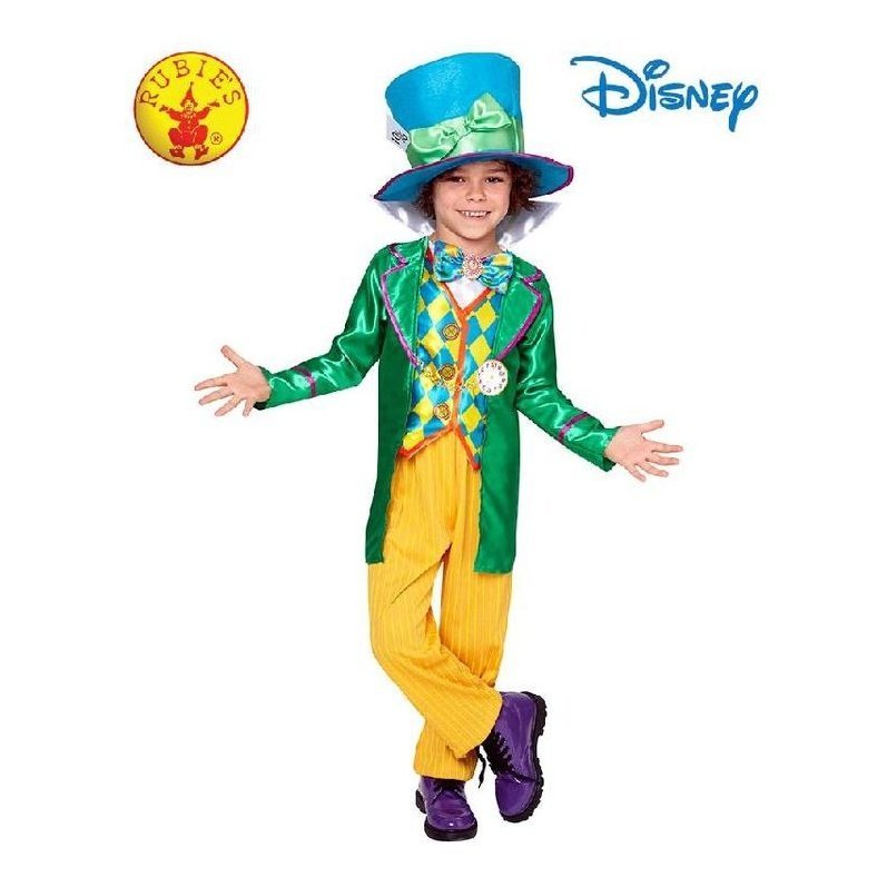 Mad Hatter Boys Deluxe Costume Size 3 5 - Jokers Costume Mega Store