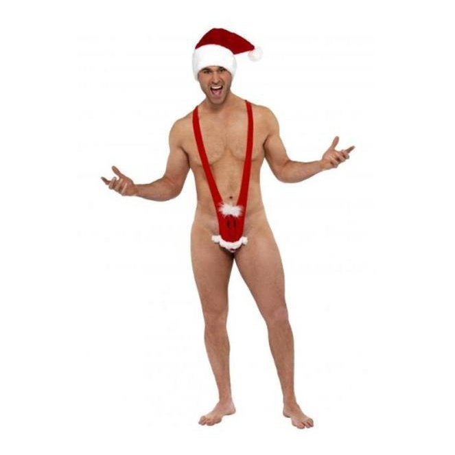 Male Fever Santa Face Kini - Jokers Costume Mega Store