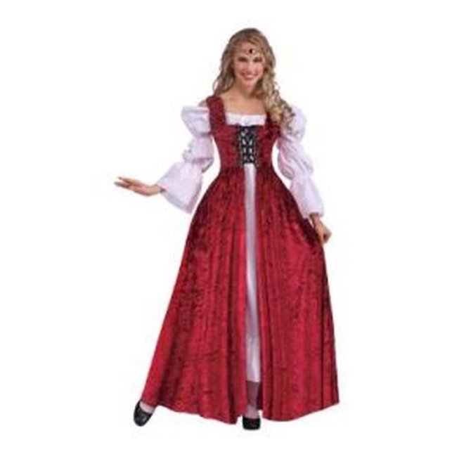 Medieval Lady Lace Up Gown Size Std - Jokers Costume Mega Store