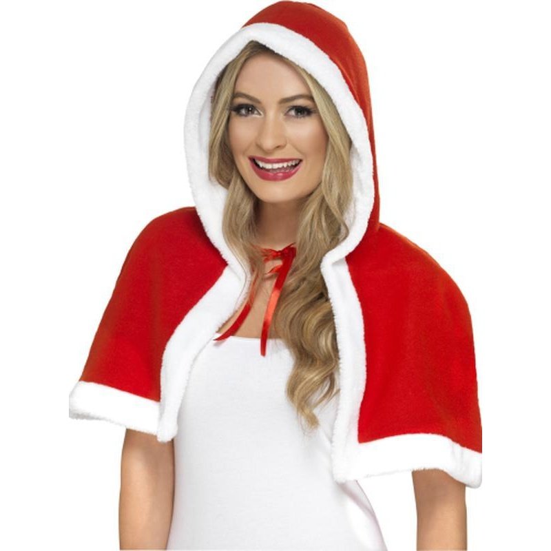 Miss Clause Mini Cape - Jokers Costume Mega Store