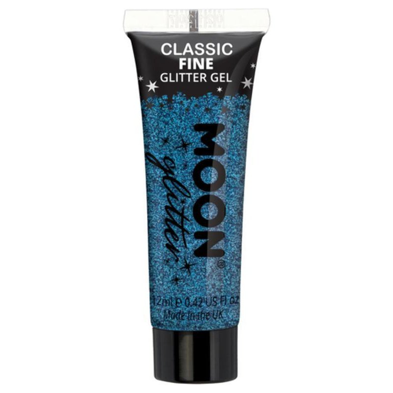 Moon Glitter Classic Fine Glitter Gel, Blue-Make up and Special FX-Jokers Costume Mega Store