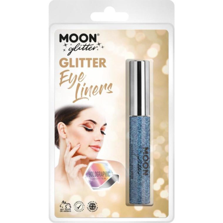 Moon Glitter Holographic Glitter Eye Liner, Blue-Make up and Special FX-Jokers Costume Mega Store