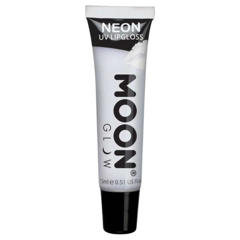 Moon Glow Intense Neon UV Fruity Lipgloss, White-Make up and Special FX-Jokers Costume Mega Store