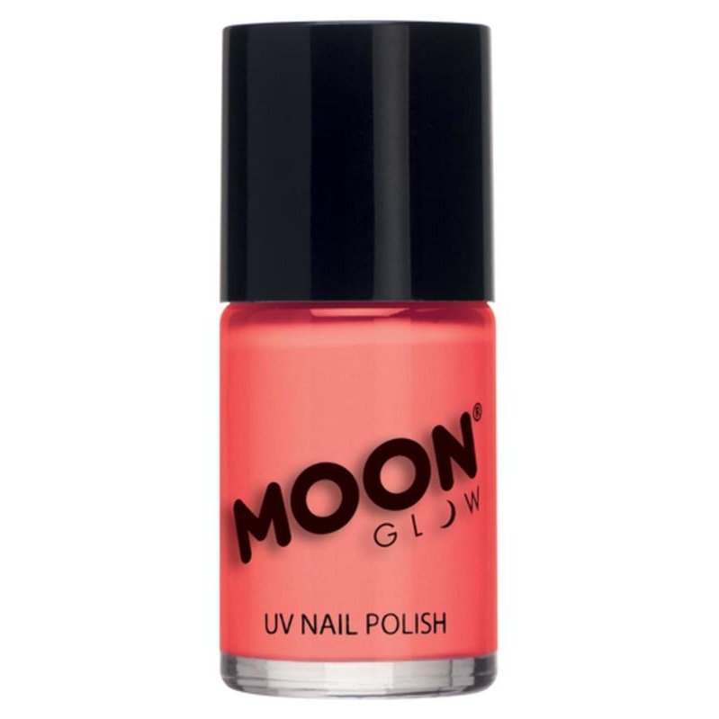 Moon Glow Pastel Neon UV Nail Polish, Pastel Coral-Make up and Special FX-Jokers Costume Mega Store