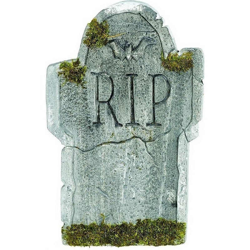 Mossy Bat Tombstone 22" - Jokers Costume Mega Store