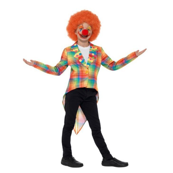 Neon Tartan Clown Tailcoat - Jokers Costume Mega Store