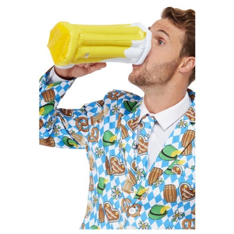 Oktoberfest Inflatable Stein, Yellow - Jokers Costume Mega Store