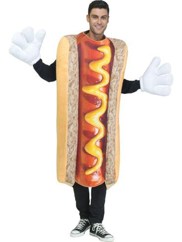 Photo Real Hot Dog Adult Costume - Jokers Costume Mega Store