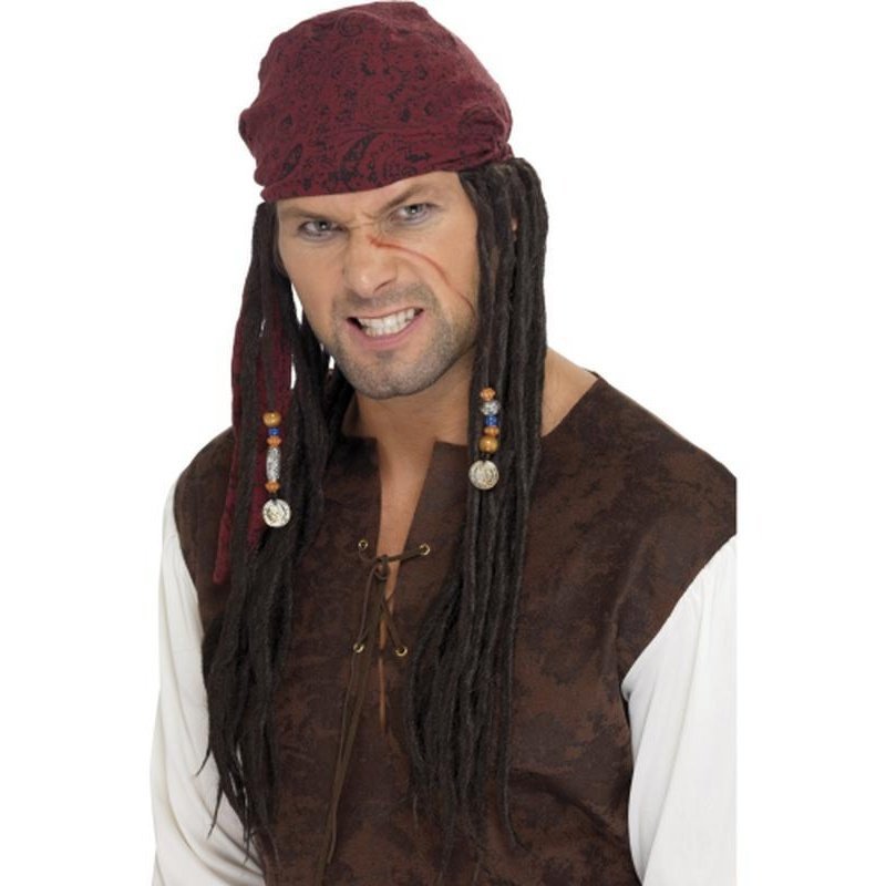 Pirate Wig & Scarf - Jokers Costume Mega Store