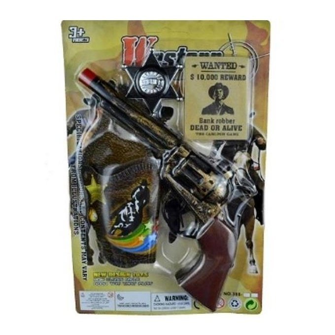 Plastic Cowboy Gun With Holster - Jokers Costume Mega Store