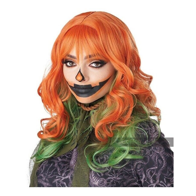 Orange wig halloween costume sale