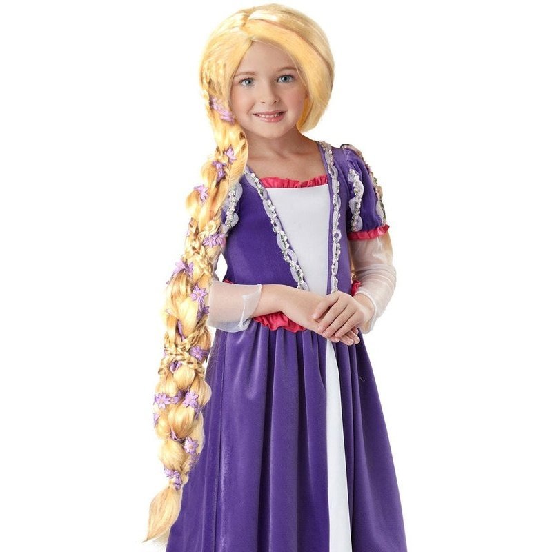 Rapunzel Girls Braided Long Blonde Wig - Jokers Costume Mega Store