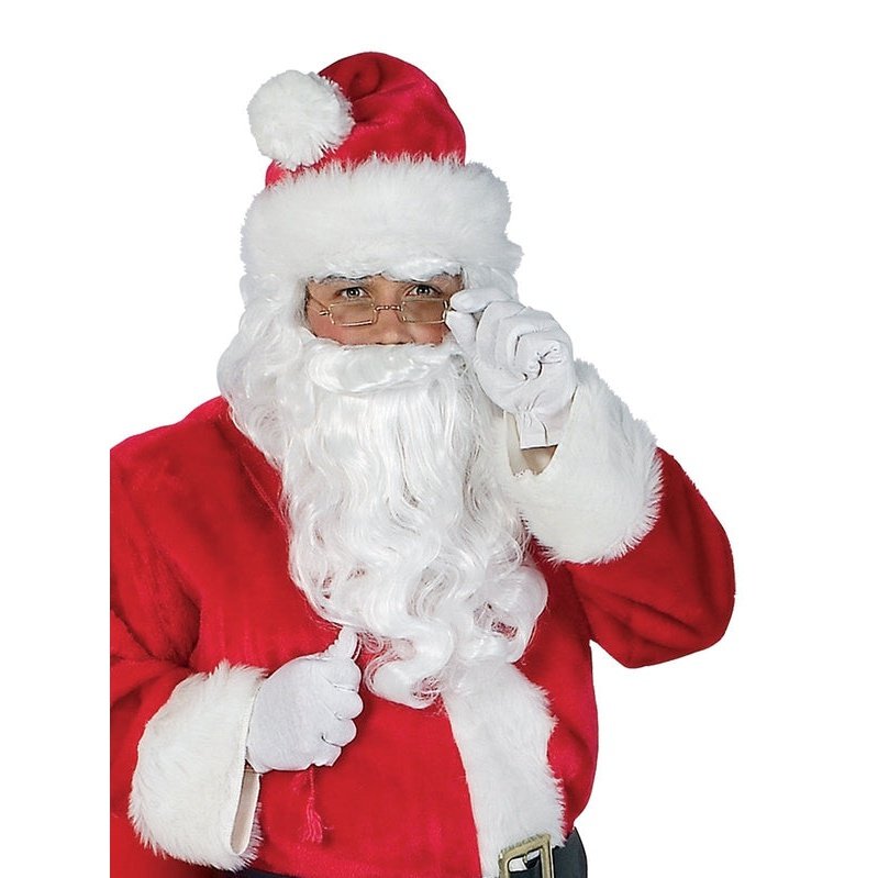 Santa Suit 12 Piece Costume Set, Adult - Jokers Costume Mega Store