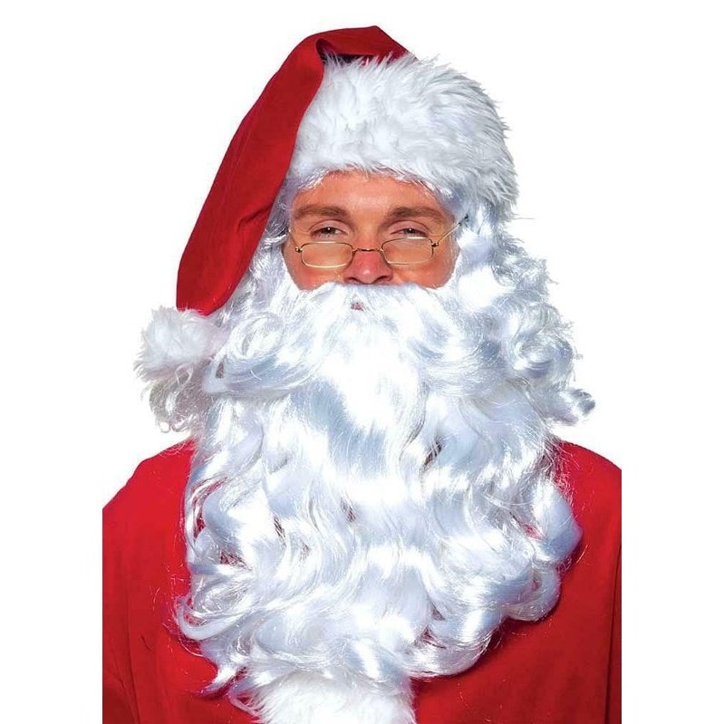 Santa Wig And Beard Set (Uw) - Jokers Costume Mega Store