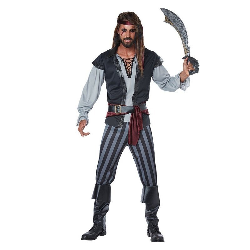 Scallywag Pirate Mens Costume - Jokers Costume Mega Store