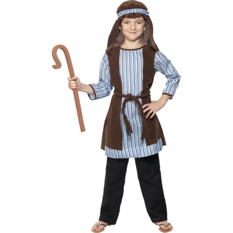 Shepherd Costume, Blue And Brown - Jokers Costume Mega Store