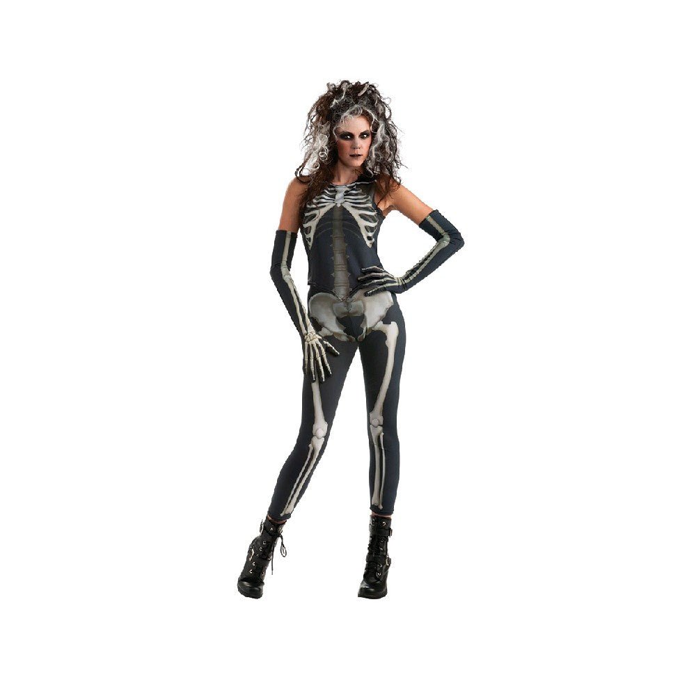 Skelee Girl Adult Costume Size Std - Jokers Costume Mega Store