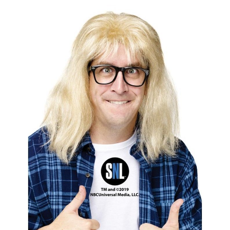 Snl Garth Algar Wig And Glasses - Jokers Costume Mega Store