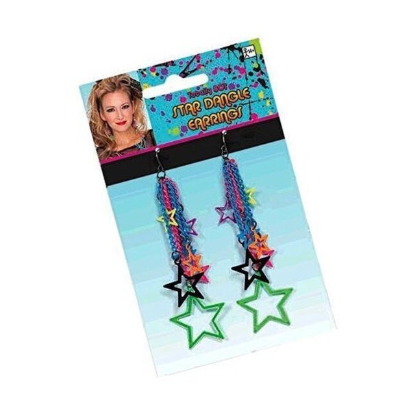 Star Dangle Earrings - Jokers Costume Mega Store